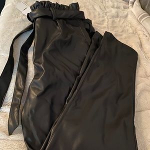 Faux Leather Pants